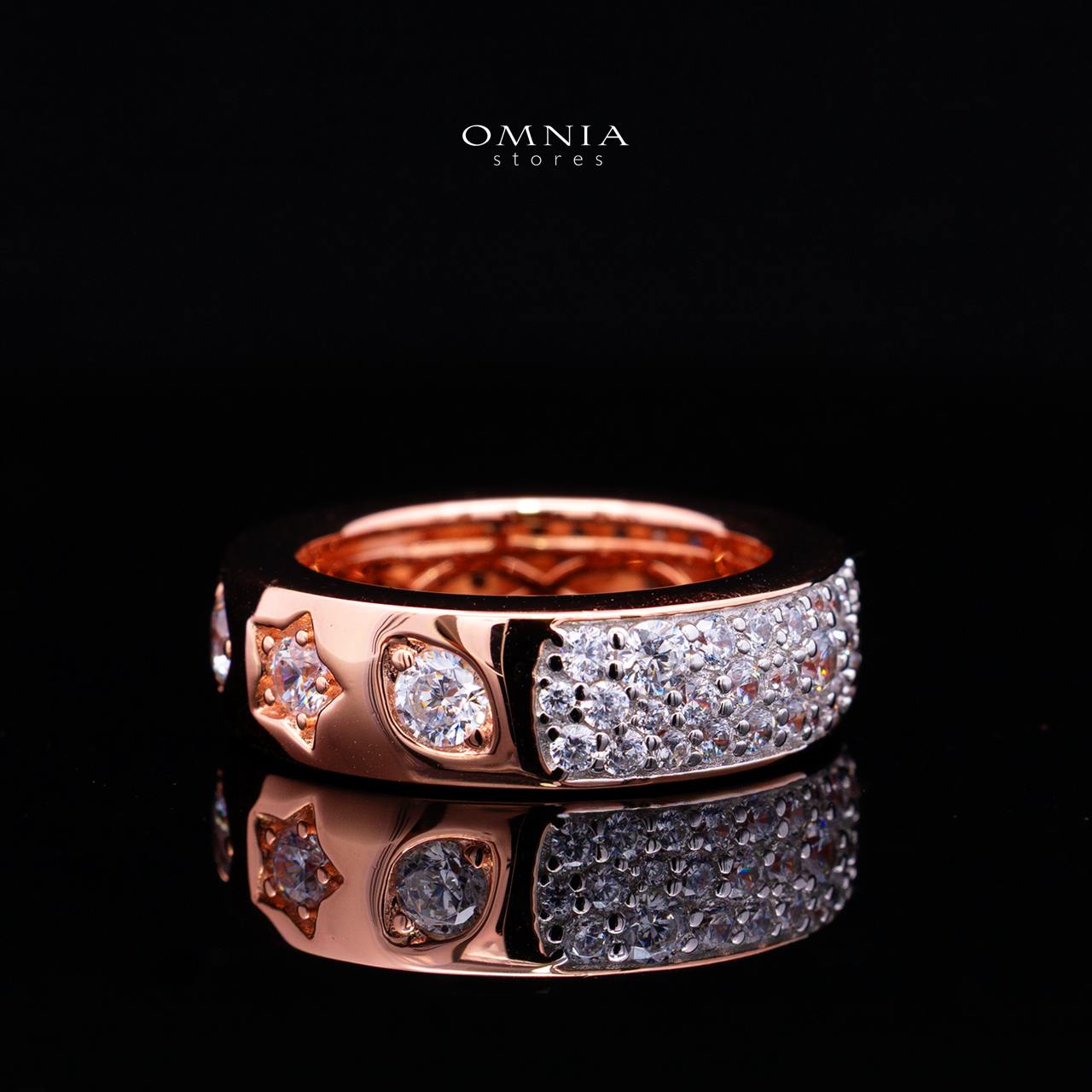 Janna Rose Gold Ring in 925 Silver with Premium Simulated Diamonds - Image 2