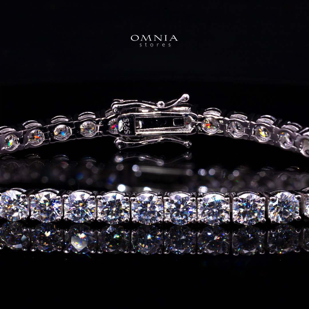 Jenievel White 4mm Tennis Bracelet with GRA Certificate, High-Quality Premium Moissanite, and Rhodium Plating in 925 Sterling Silver - Image 2