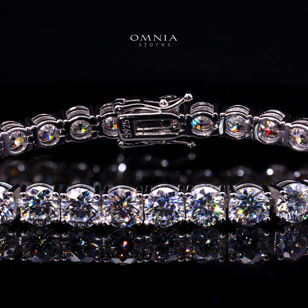 Liyanah White 5mm Tennis Bracelet with GRA Certificate, High-Quality Premium Moissanite, and Rhodium Plating in 925 Sterling Silver - Image 2