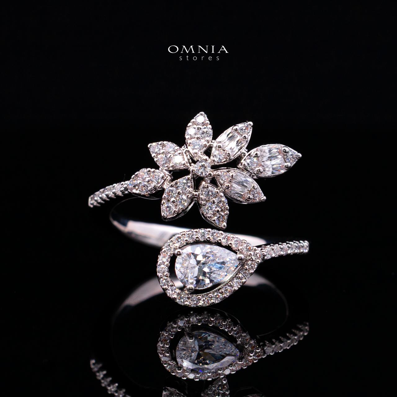 Annalise White Bridal Full Set with High-Quality Premium Simulated Diamonds – Rhodium-Plated - Image 5