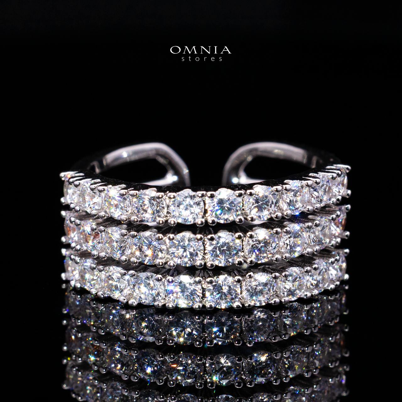 Yasmira White Luxury Bridal Full Set with High-Quality Simulated Diamonds, Rhodium Plated - Image 5
