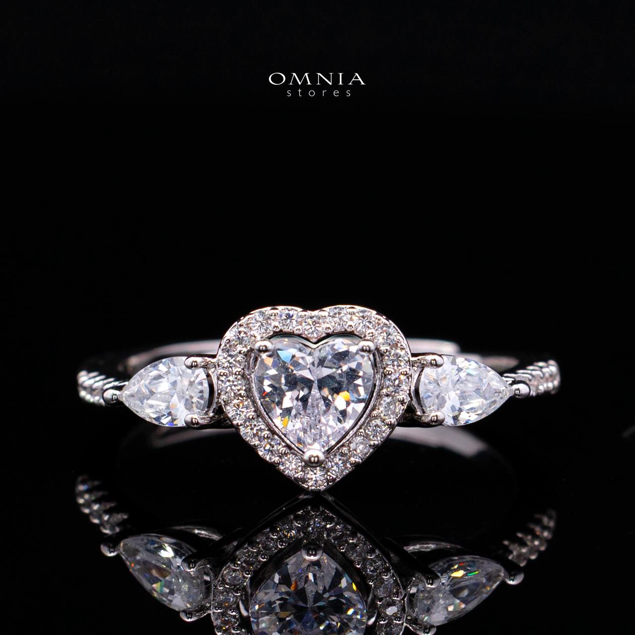 Talina White Luxury Bridal Full Jewelry Set with High-Quality Premium Simulated Diamonds-Rhodium-Plated - Image 6