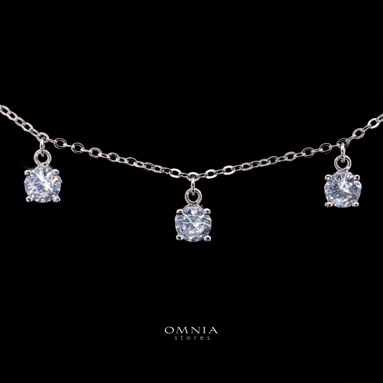 Daenerys White Necklace with High-Quality Simulated Diamonds