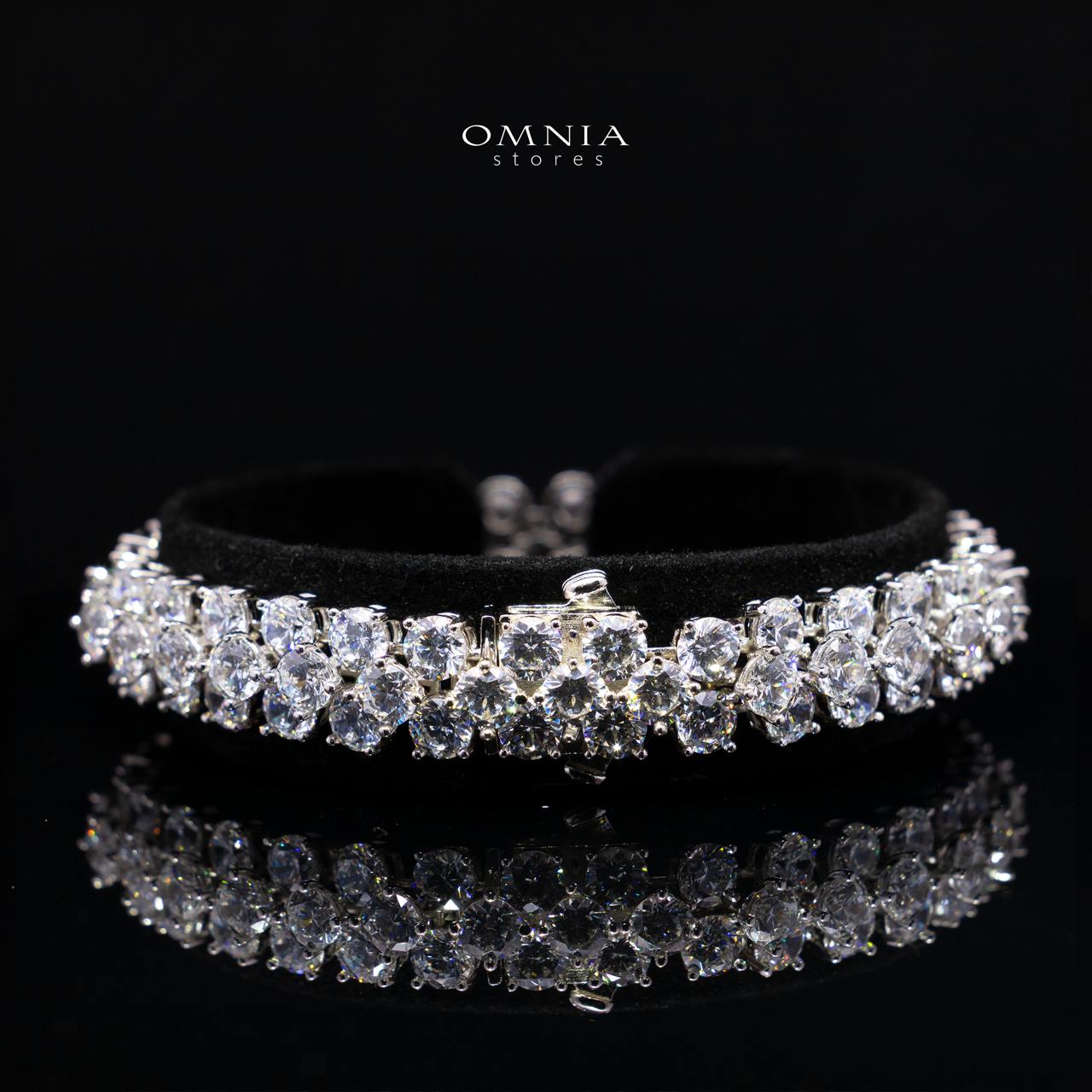 Celopatra Bracelet with High-Quality Premium Simulated Diamonds in 925 Sterling Silver - Image 2