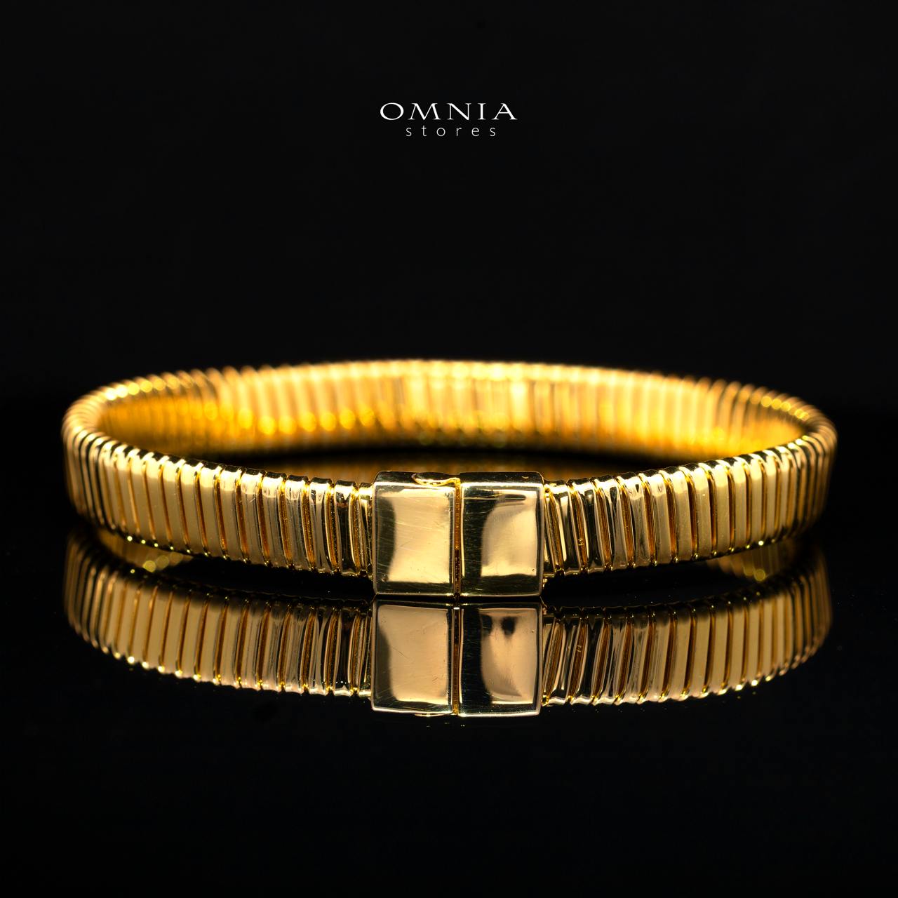 Calyssia Gold-Plated Bracelet with High-Quality Premium Simulated Diamonds in 925 Sterling Silver - Image 2