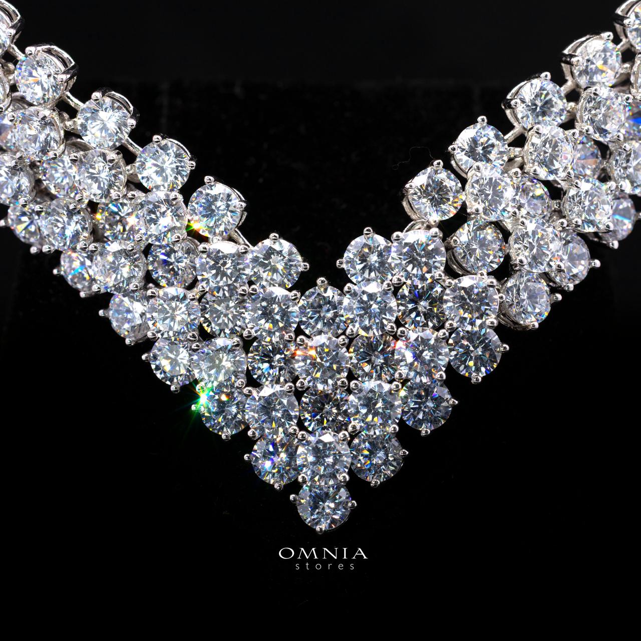 Celopatra Necklace with High-Quality Premium Simulated Diamonds in 925 Sterling Silver - Image 2