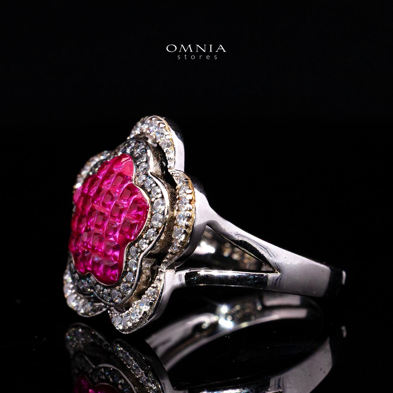 Lamisra Ring with High-Quality Premium Simulated Diamonds in 925 Sterling Silver - Image 2