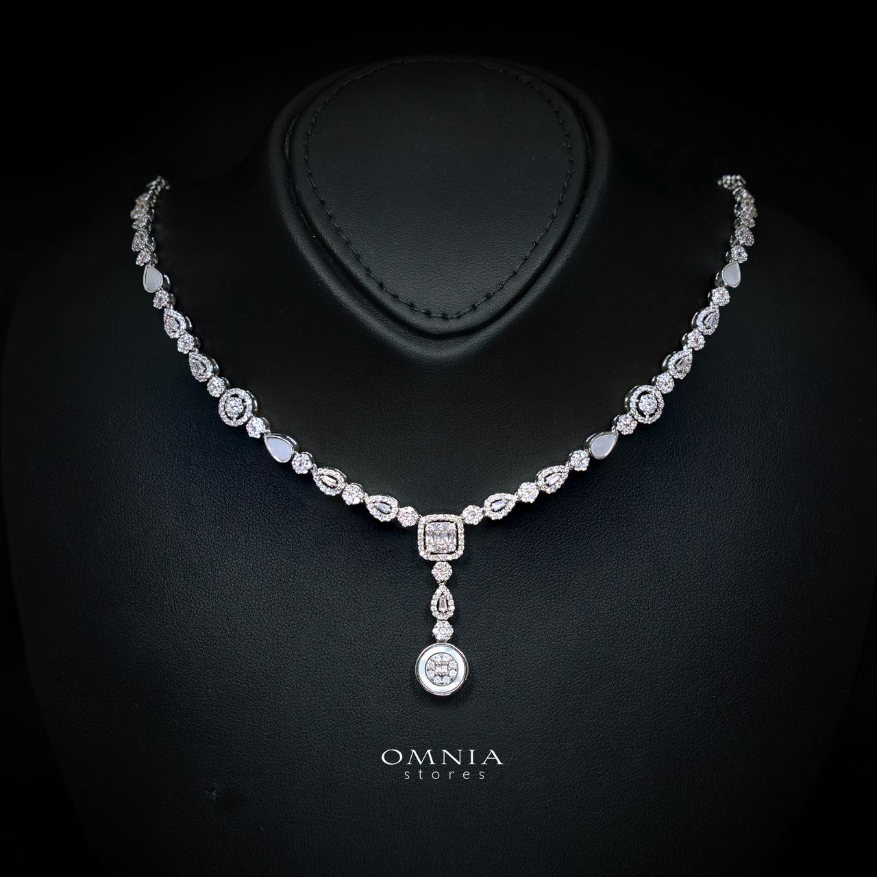 Asteria Luxury Bridal Full Set with High-Quality Simulated Diamonds and Premium Rhodium Plating - Image 2
