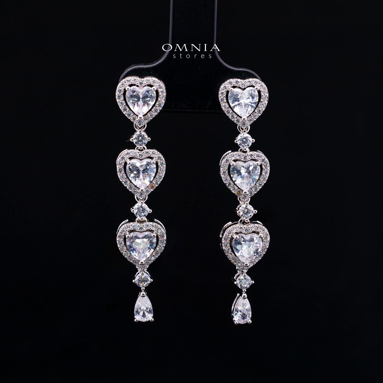 Talina White Luxury Bridal Full Jewelry Set with High-Quality Premium Simulated Diamonds-Rhodium-Plated - Image 5