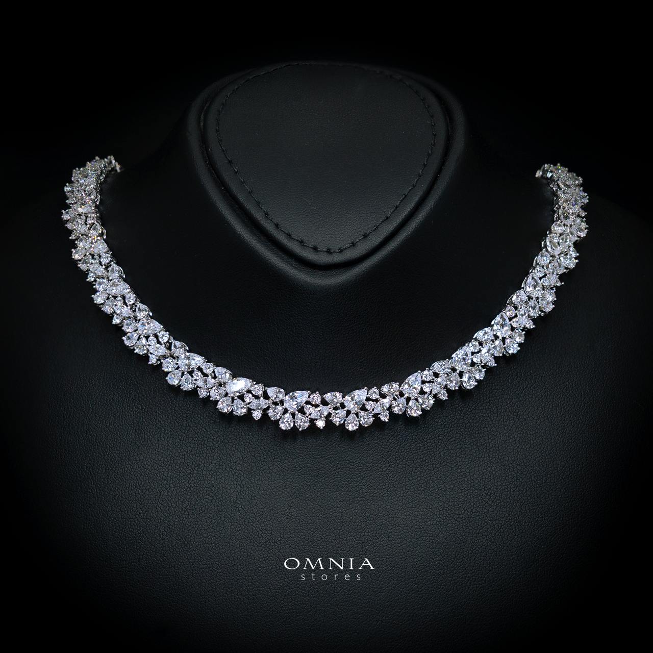 Safira White Luxury Bridal Full Jewelry Set with High-Quality Premium Simulated Diamonds - Image 2