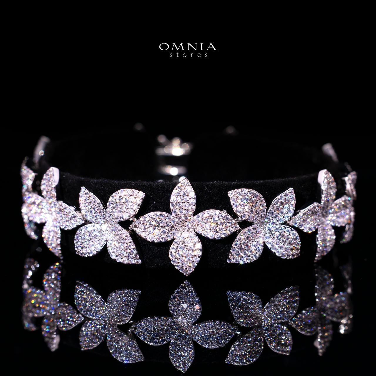 Brienne Luxury Bridal Full Set with High-Quality Premium Simulated Diamonds and Premium Rhodium Plating - Image 3