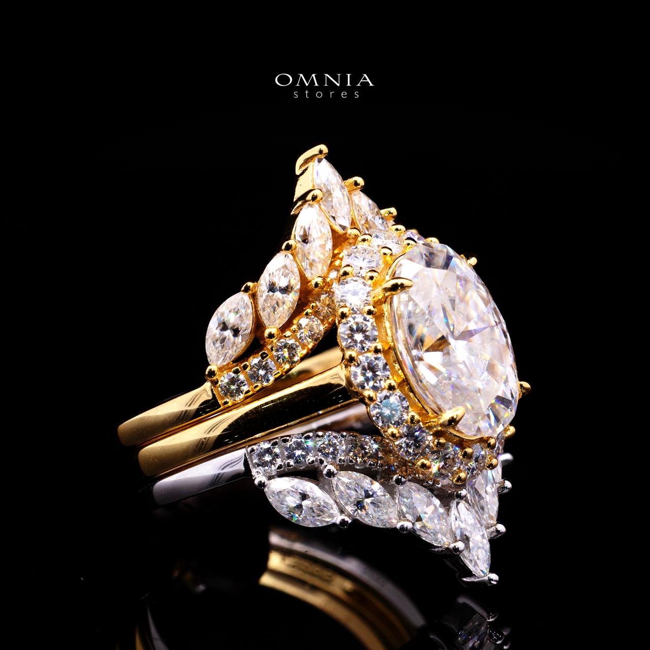 Vittoria Royal Moissanite Ring – 8x12mm Oval Lab-Grown White Moissanite 925 Sterling Silver - Image 3
