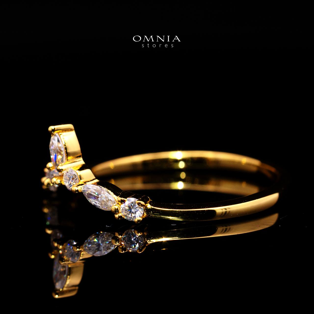 Merley Marquise-Cut Moissanite Ring (0.3CT) in 925 Sterling Silver Gold Plated - Image 2