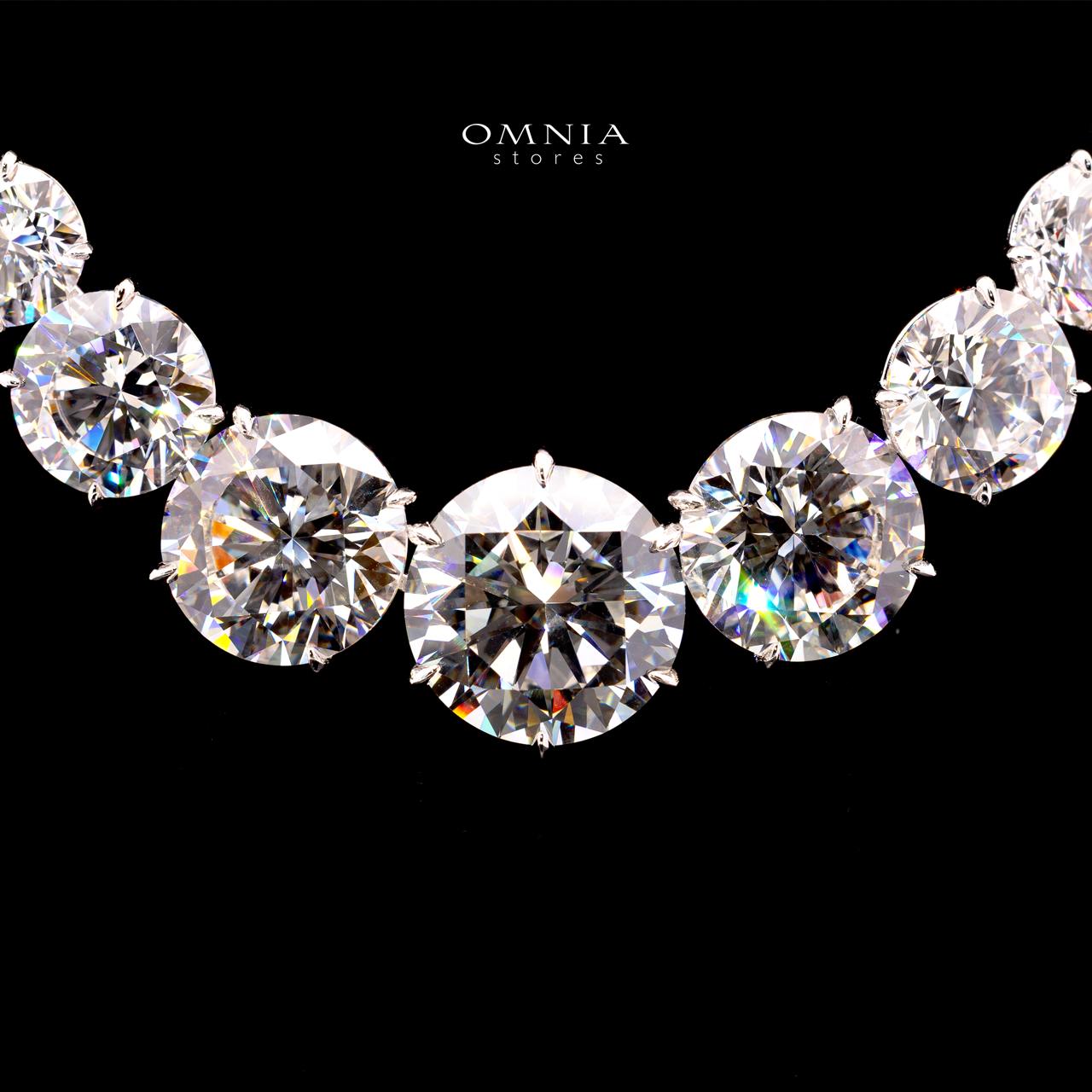 Mikayla Necklace with Certificate, High-Quality Premium Simulated Diamonds in 925 Sterling Silver - Image 2