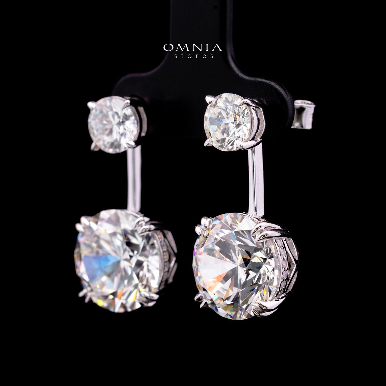 Tessa Earring with Certificate, High-Quality Premium Simulated Diamonds in 925 Sterling Silver - Image 2