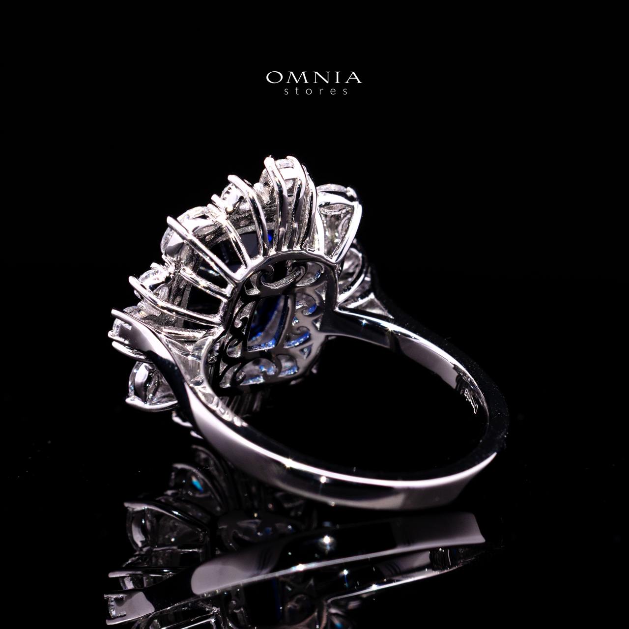 Alyah Blue Sapphire Ring with GRA Certificate in 925 Sterling Silver - Image 5