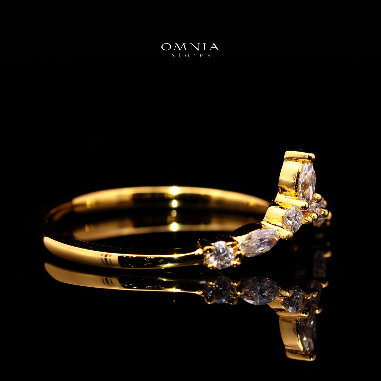 Merley Marquise-Cut Moissanite Ring (0.3CT) in 925 Sterling Silver Gold Plated - Image 3