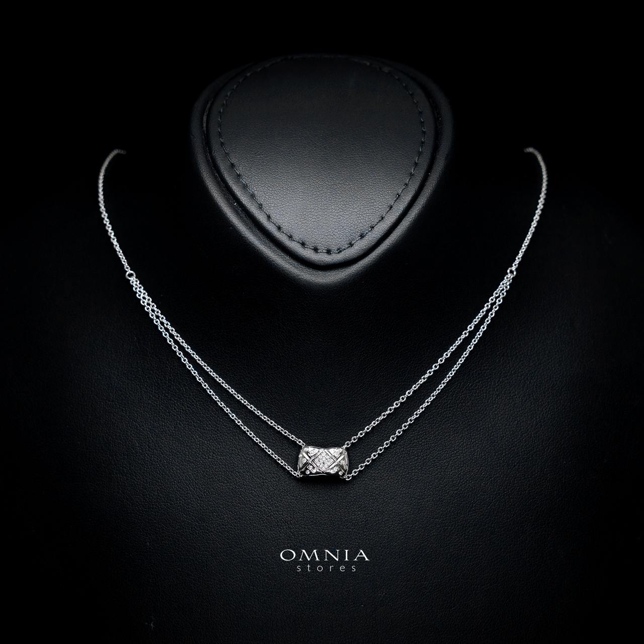 Brina Necklace with Certified Premium Simulated Diamonds in 925 Sterling Silver - Image 2