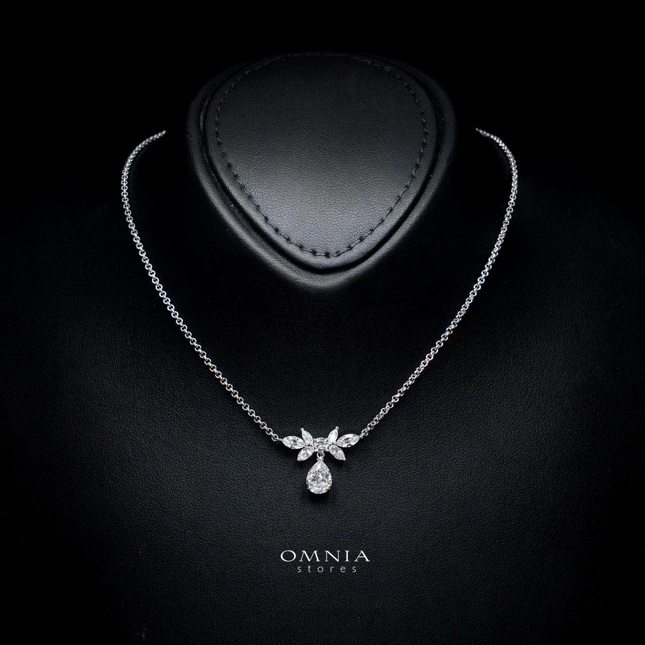 Brittany Necklace with Certified Premium Simulated Diamonds in 925 Sterling Silver - Image 2