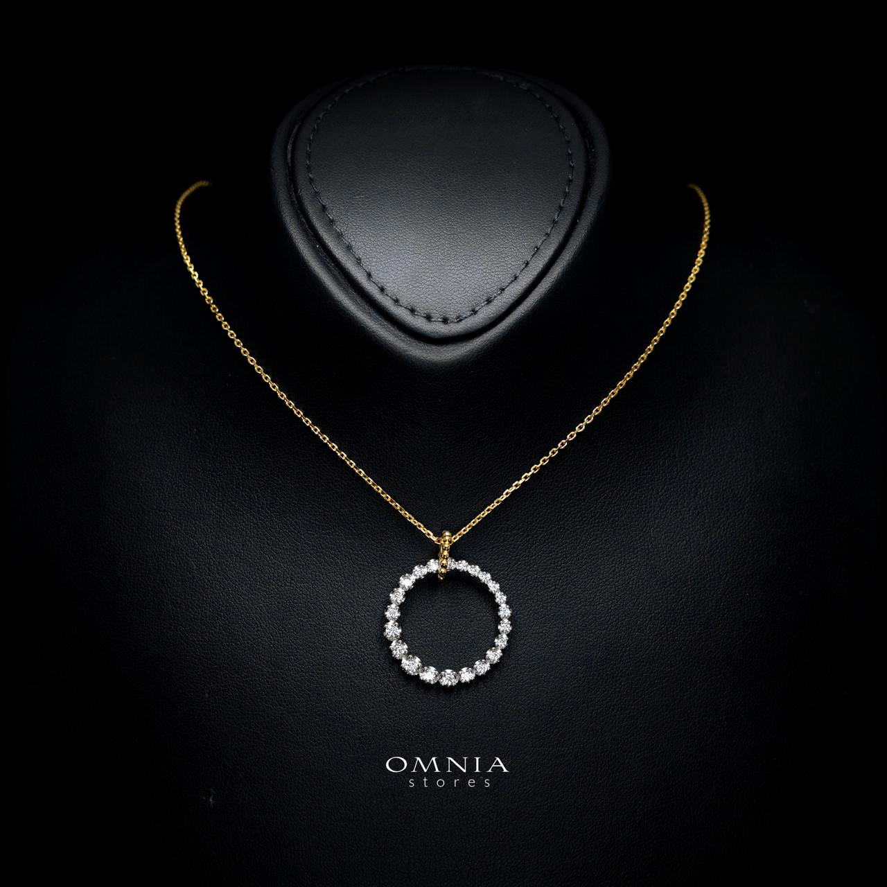 Leilani Gold-Plated Necklace with Certified Premium Simulated Diamonds in 925 Sterling Silver - Image 2