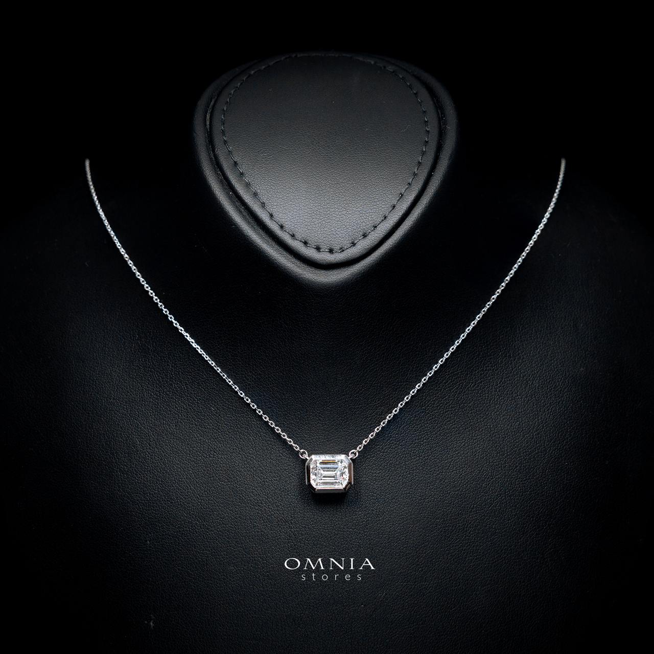 Jimena Necklace with Certified Premium Simulated Diamonds in 925 Sterling Silver - Image 2
