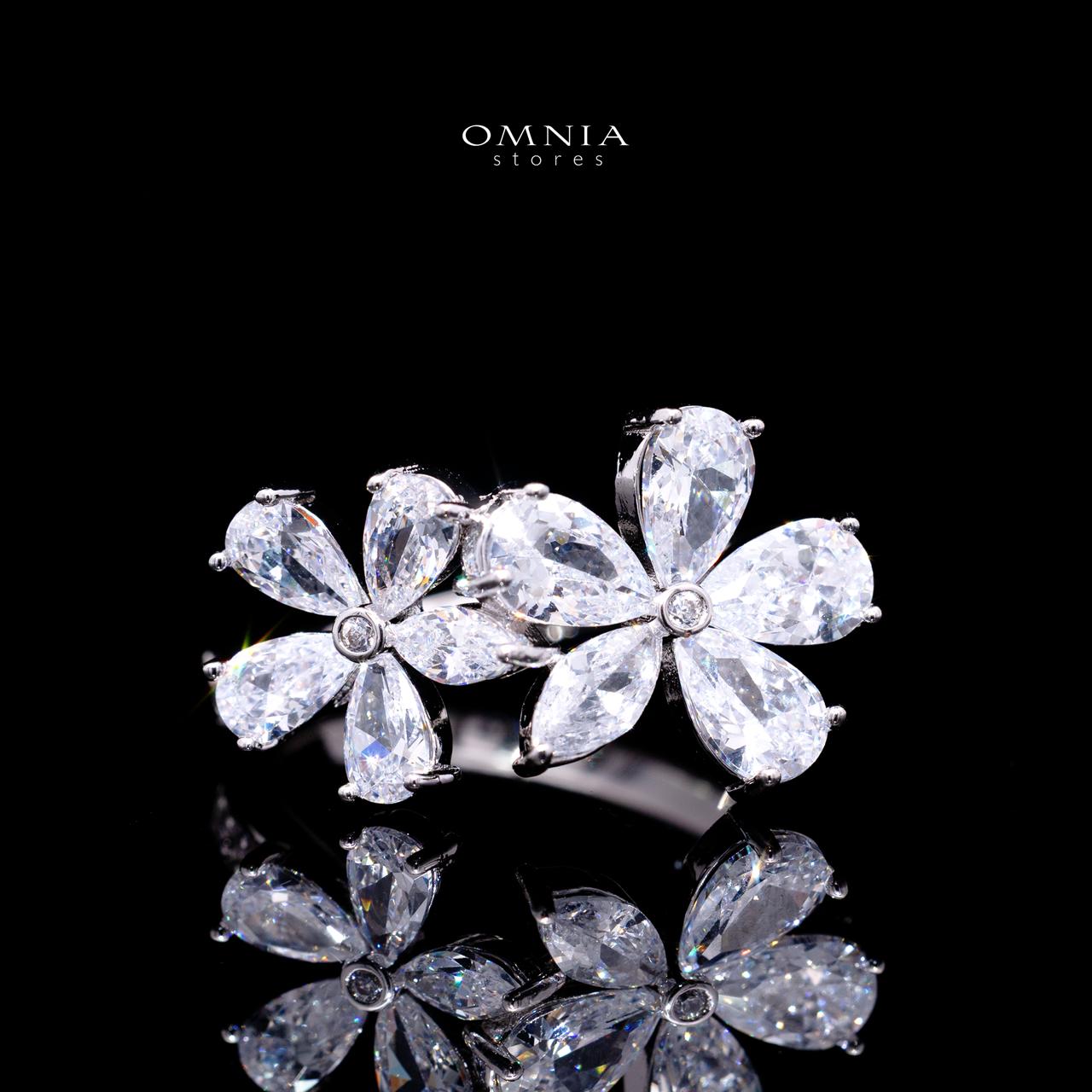 Emmeline White Luxury Bridal Full Set with High-Quality Simulated Diamonds – Rhodium Plated - Image 5
