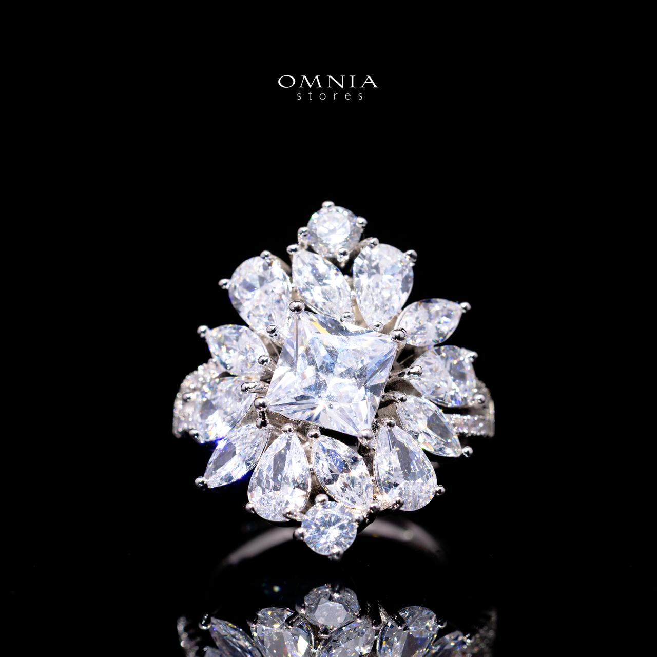 Christine White Luxury Bridal Full Set with High-Quality Simulated Diamonds – Rhodium Plated - Image 5