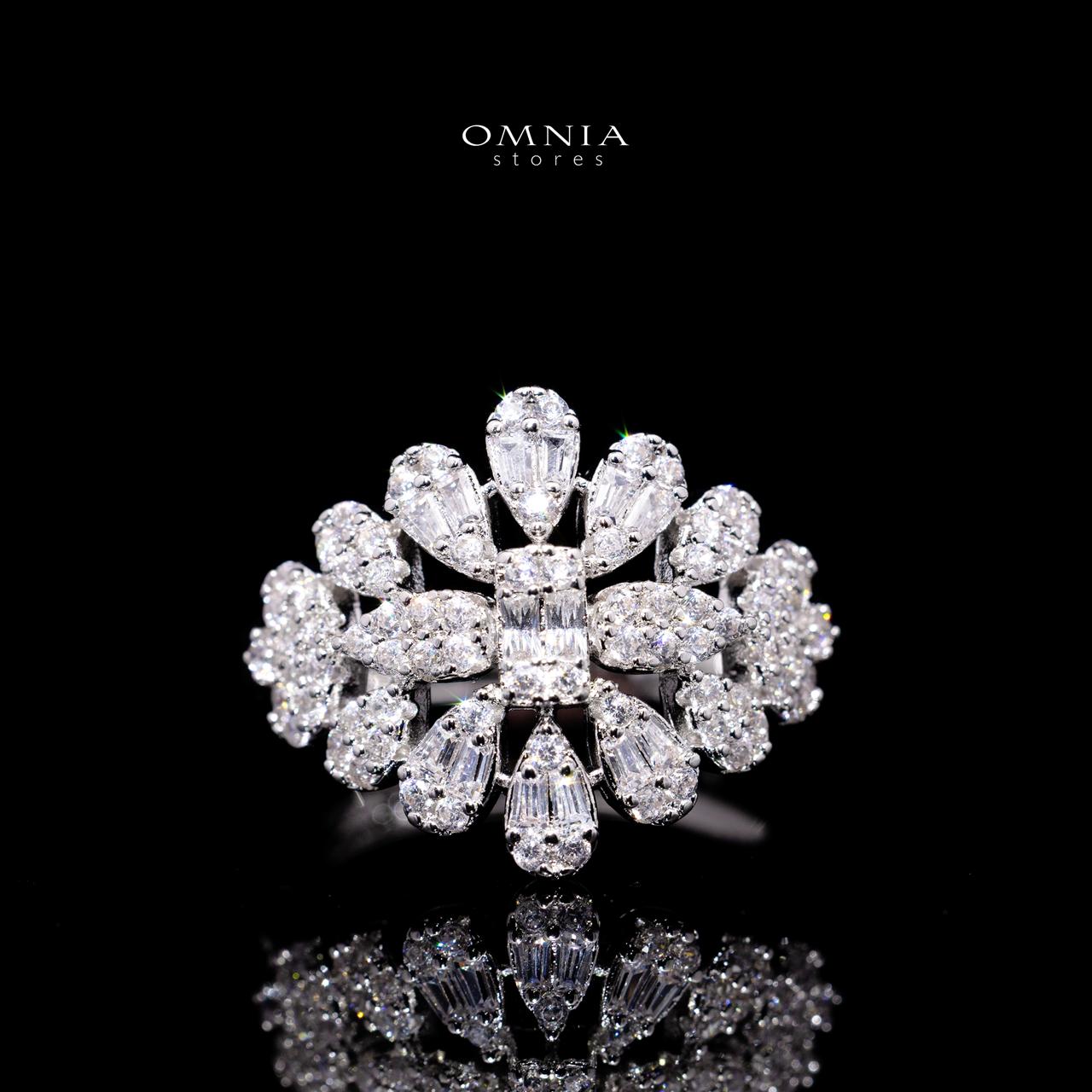 Adaliya Luxury Bridal Full Set with High-Quality Simulated Diamonds – Rhodium Plated - Image 5