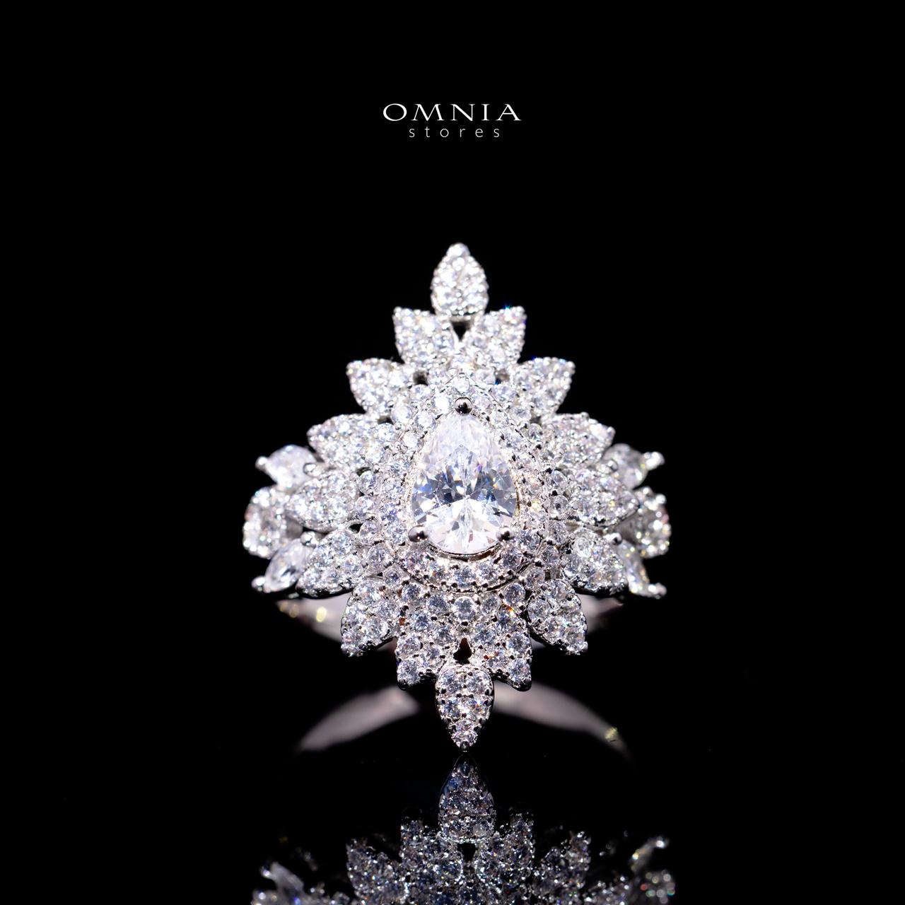 Ayrine White Luxury Bridal Full Set with High-Quality Simulated Diamonds – Rhodium Plated - Image 5