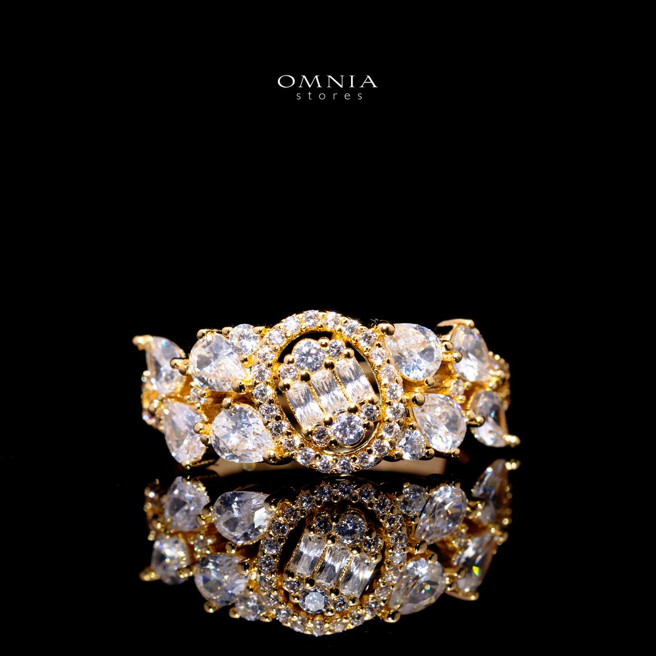 Rahima Gold Luxury Bridal Full Set with High-Quality Simulated Diamonds and Rhodium Plating - Image 5