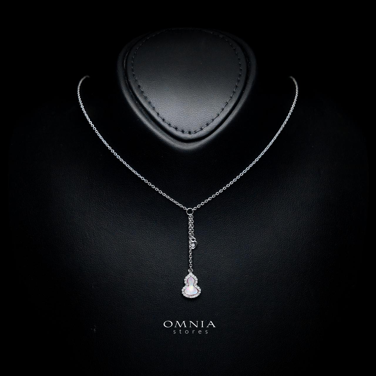 Denisse Necklace with Certified Premium Simulated Diamonds in 925 Sterling Silver - Image 2