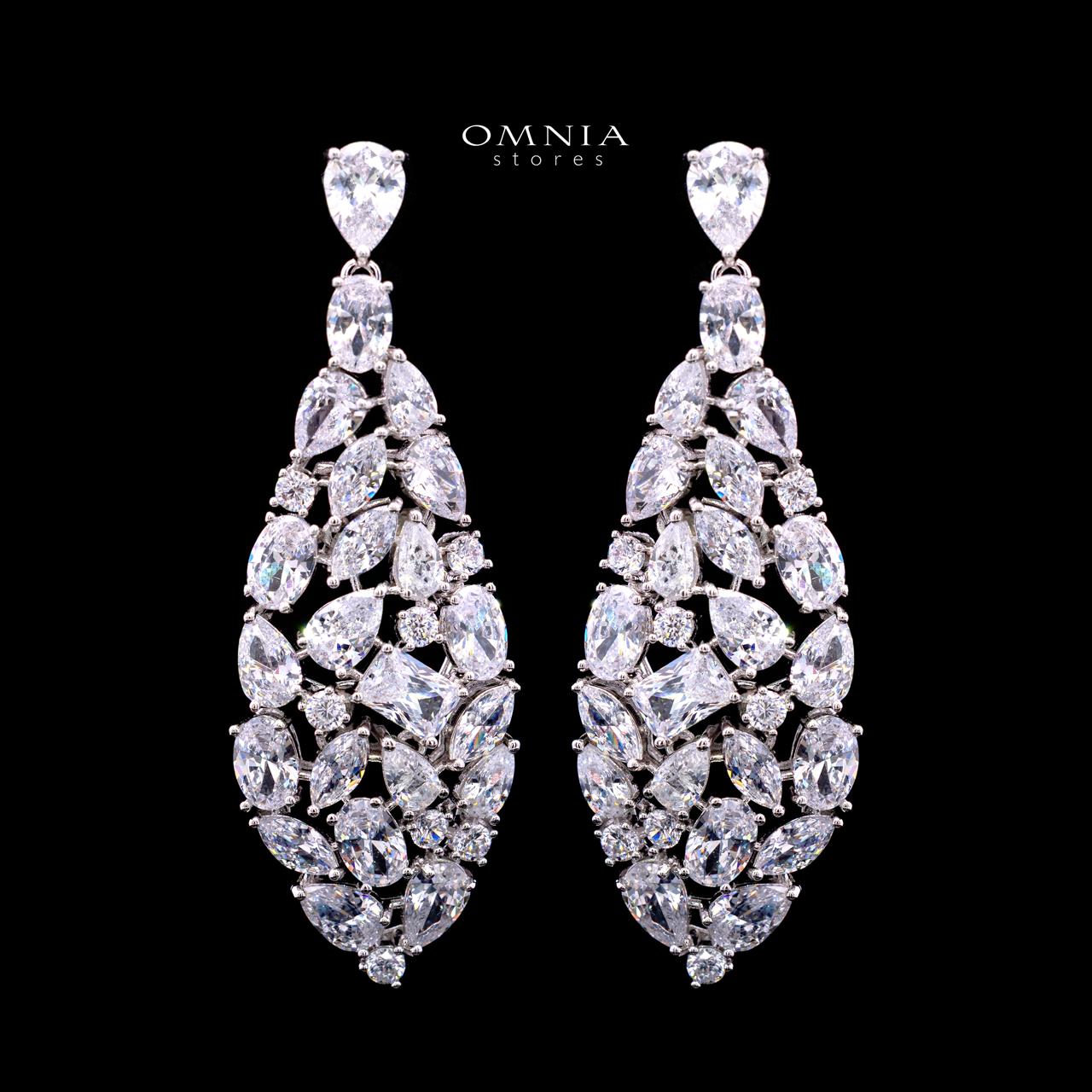 Maya White Luxury Bridal Full Set with High-Quality Simulated Diamonds – Rhodium Plated - Image 4