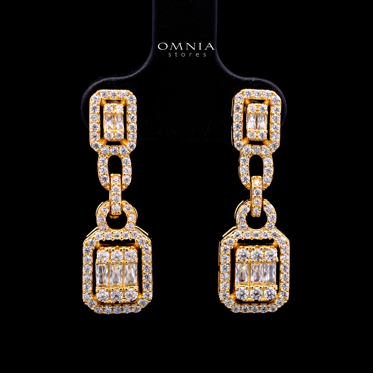 Sindy Gold Luxury Bridal Full Set with High-Quality Simulated Diamonds – Rhodium Plated - Image 4