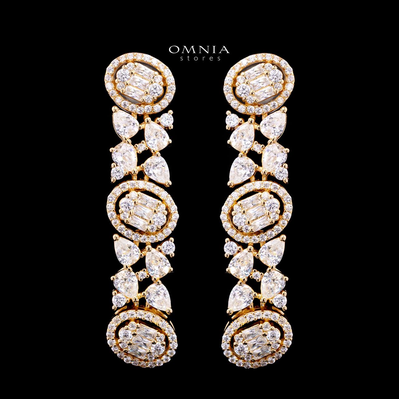 Rahima Gold Luxury Bridal Full Set with High-Quality Simulated Diamonds and Rhodium Plating - Image 4