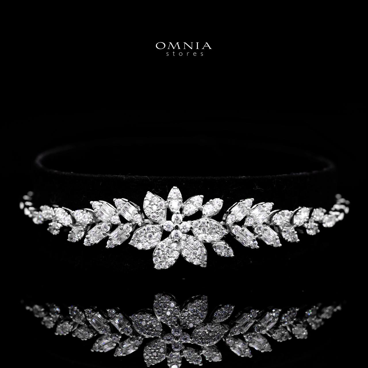 Farrah White Luxury Bridal Full Set with High-Quality Simulated Diamonds – Rhodium Plated - Image 3