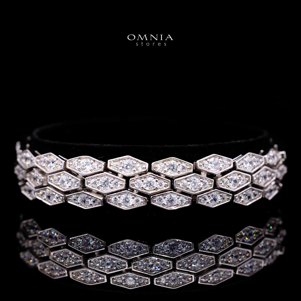 Coleen Luxury Bridal Full Set with High-Quality Simulated Diamonds – Rhodium Plated - Image 3