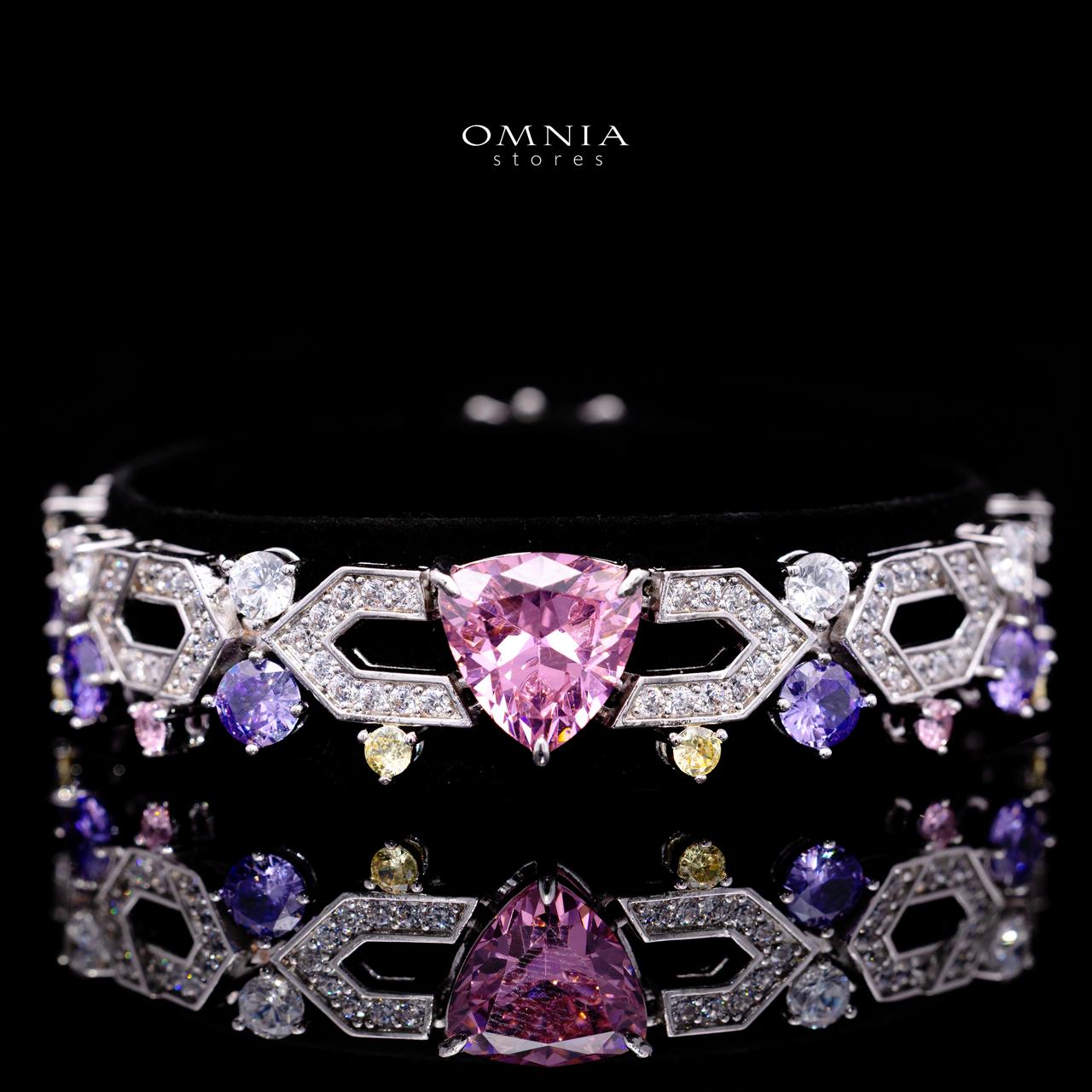 Elissa Multicolor Luxury Bridal Full Set with High-Quality Simulated Diamonds – Rhodium Plated - Image 3