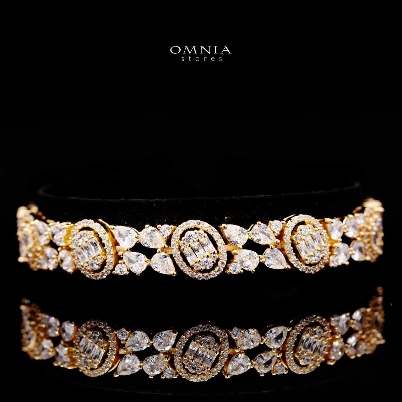 Rahima Gold Luxury Bridal Full Set with High-Quality Simulated Diamonds and Rhodium Plating - Image 3